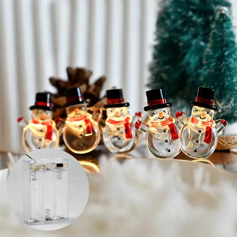 Christmas Christmas Snowman Modeling Decorative String Lights - Bellarte Enchanté Christmas Christmas Snowman Modeling Decorative String Lights